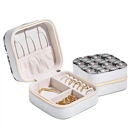 Produktbild: Adamion Schmuckkästchen Halloween Haus Kürbis Jewelry Box Koffer Schmuckbox Für Mädchen Frauen Armbänder Halsketten Ringe Und Uhren, Geschenkidee, Weihnachte 10.5x5.8x10.5 cm