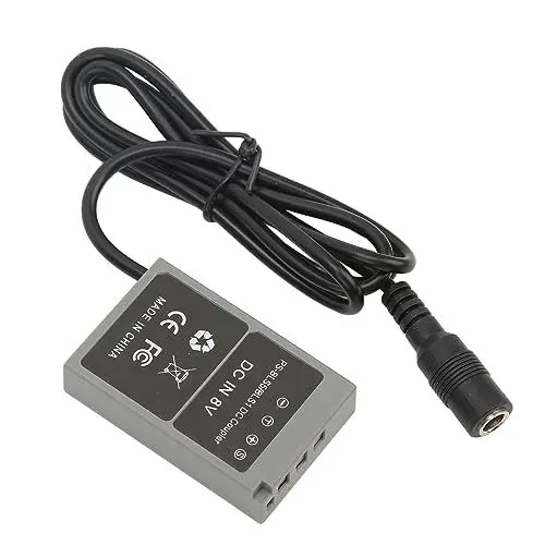 Produktbild: Adapter PS BLS5 BLS1 Dummy-Batterie DC-Koppler für Pen E PL7 E PL5 E PM2 für Stylus 1 1s OM D E M10 E M10 für Mark II III AC100-240V (US-Stecker) (EU-Stecker)