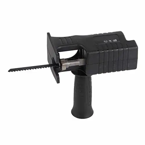 Produktbild: Adapter für Elektrische Bohrmaschine auf Säbelsäge, Tragbarer Handsägen-Bohraufsatz mit 3 Sägen Zum Kurvenschneiden von Holz (Schwarz)