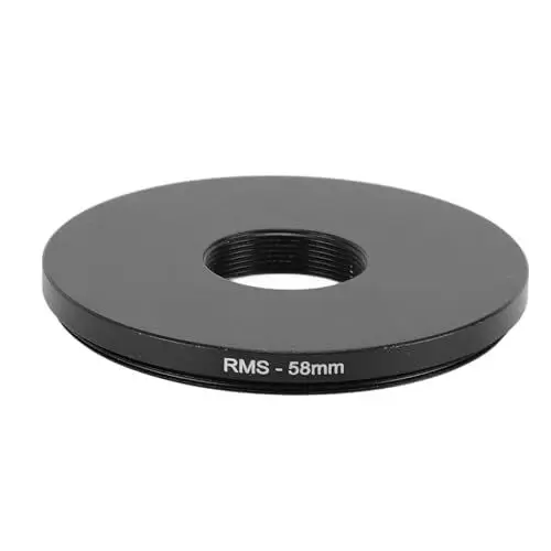 Produktbild: Adapterring für Mikroskopobjektivlinsen, RMS-Adapter für Mikroskopobjektive, RMS-Gewindeadapterring aus Aluminiumlegierung für Kamerazubehör (58MM)
