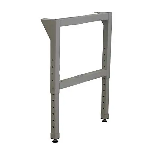 Produktbild: ADB Werkbankfuß höhenverstellbar, Vierkantrohr 50x50x2 mm, pulverbeschichtet, für Werkbänke mit Tiefe 700 mm, inkl. Montagematerial und Bodengleiter