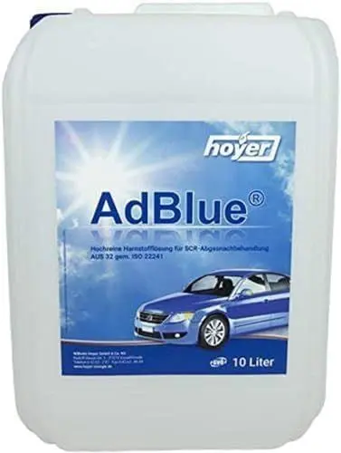 Produktbild: AdBlue® 2 x 10 Liter Kanister mit Ausgießer für Audi, VW, Mercedes + Erstausrüster Qualität 20 Liter insgesamt