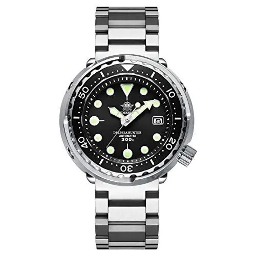 Produktbild: ADDIESDIVE Herren Automatik Automatikuhr Elegant Lässig Mechanisch Armbanduhren Mit Saphirglas Edelstahlarmband/taucheruhr Herren H5-BS3
