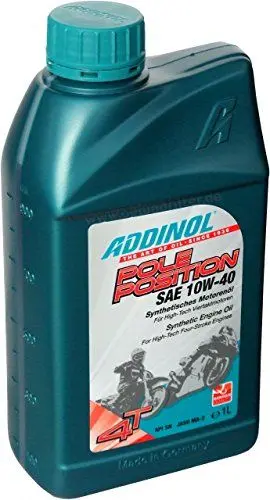 Produktbild: ADDINOL POLE POSITION SAE 10W-40 4T Viertaktmotorräder, 1 Liter