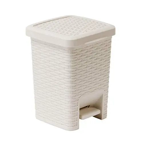Produktbild: Addis, Rattan-Kunststoff, Calico Leinen, Pedal Bin