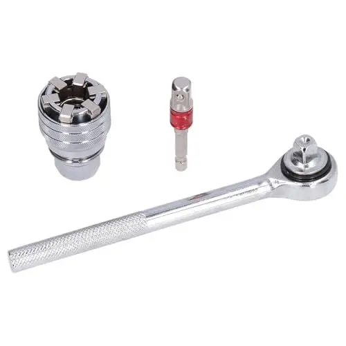 Produktbild: ADDLIVE Multifunktions Universal SteckschlüSselwerkzeug, 10-19mm Multifunktionshülse Set Für Standardgrößen Von 10-19 Mm, Professionelle Steckschlüssel Für 3/8-Zoll-Ratschen-Drehmomentschlüssel
