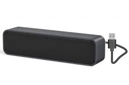 Produktbild: ADELGO SoundBar Mini USB Lautsprecher, Computer Lautsprecher Laptop Boxen für PC, Computer, Laptop, Notebook, Tablet - Plug and Play - Grau