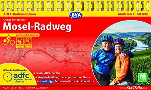 Produktbild: ADFC-Radreiseführer Mosel-Radweg 1:50.000 praktische Spiralbindung, reiß- und wetterfest, GPS-Tracks Download: Von Metz bis Koblenz (ADFC Radführer)