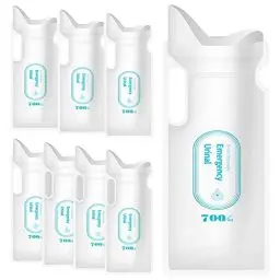 Produktbild: Adhafera Urinbeutel für Unterwegs 700ml, 8 Stücke Toilette für Unterwegs, Notfall Toilette für Camping, Wandern, Reise, Verkehrsstau