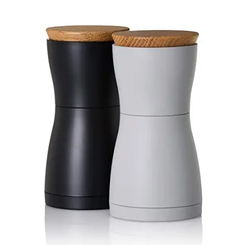 Produktbild: AdHoc MP125 Set Pfeffer- und Salzmühle Twin, CeraCut® Keramik Mahlwerk, black&grey
