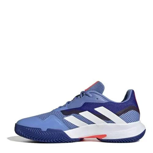 Produktbild: Adidas Herren CourtJam Control Clay Tennis Shoes Tennisschuhe, Blue Fusion/Cloud White/Lucid Blue, 44 2/3 EU