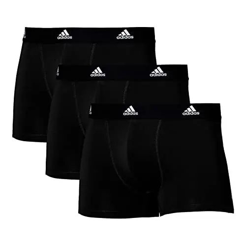 Produktbild: Adidas Boxershorts Herren (3er Pack) Unterhosen (Gr. S - 3XL) - bequeme Unterhosen, Schwarz 1, XXL
