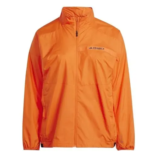 Produktbild: Adidas Damen Windbreaker W Mt Wind Ja Pl, Semi Impact Orange, HZ1368, 3X