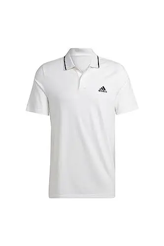 Produktbild: adidas Herren Essentials Piqué Small Logo Polo Shirt, White, L
