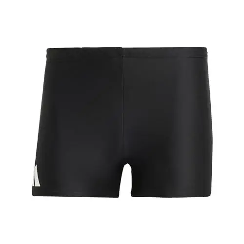 Produktbild: adidas Herren Solid Swim Boxers, Black/White, L