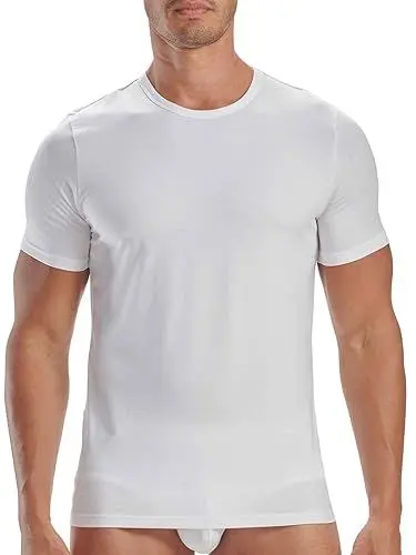Produktbild: Adidas Herren kurzarm Unterhemd (2er Pack) rundhals Crew Neck T-Shirt (Gr. S - 3XL), Weiß, M