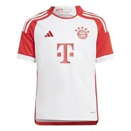 Produktbild: Adidas, Home Junior 23/24 Fc Bayern München, Kurzarm Fußballtrikot, Weiß Rot, 1516, Kind