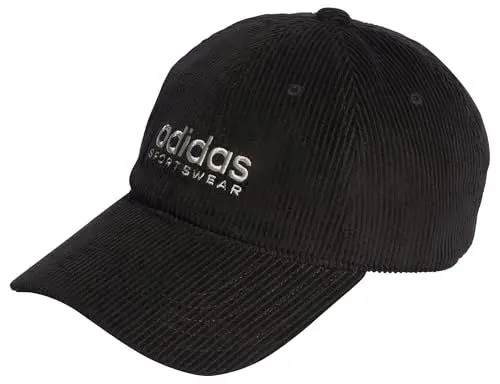 Produktbild: adidas Unisex Corduroy Low Dad Cap, Black/Grey Two, XS