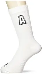 Produktbild: adidas Unisex Embroidered Socks, White/Black, 45-48