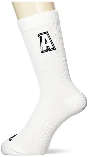 Produktbild: adidas Unisex Embroidered Socks, White/Black, 45-48
