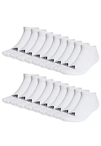 Produktbild: adidas 18 Paar Sportswear Low Cut Sneaker Socken Unisex Kurzsocke, Farbe:White, Socken & Strümpfe:40-42