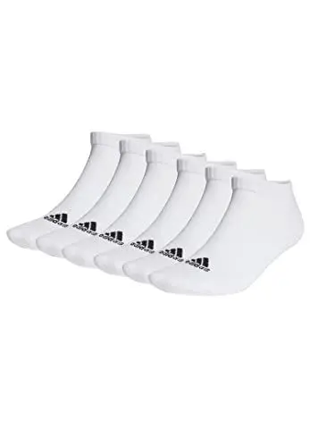 Produktbild: adidas 6 Paar Sportswear Low Cut Sneaker Socken Unisex Kurzsocke, Farbe:White, Socken & Strümpfe:40-42