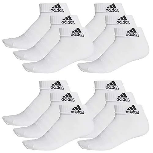 Produktbild: adidas Ankle/Quarter Socken Unisex Kurzsocke Knöchelsocke 12 Paar, Farbe:White, Socken & Strümpfe:46-48