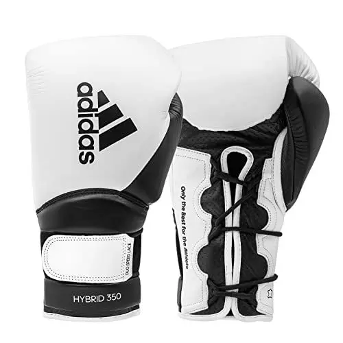 Produktbild: adidas Boxhandschuhe Hybrid 350 Duo Lace - White/Black - 14 oz