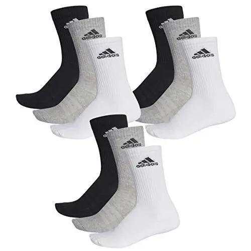 Produktbild: adidas 6 Paar Cushion Crew Socken 032 - grey melange, 49-51, 032 - graumeliert, 49-51