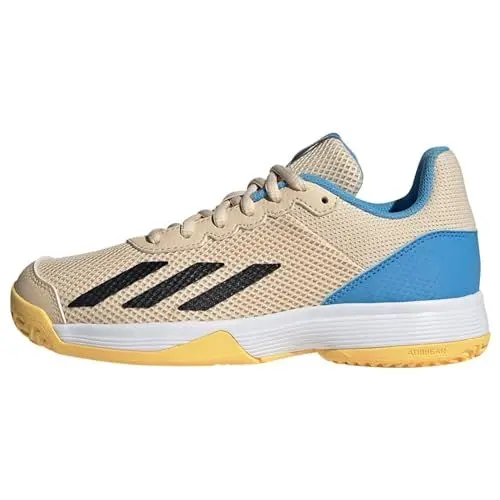 Produktbild: Adidas Unisex Kinder Courtflash Tennis Shoes, Crystal Sand/Core Black/Blue Burst, 34 EU