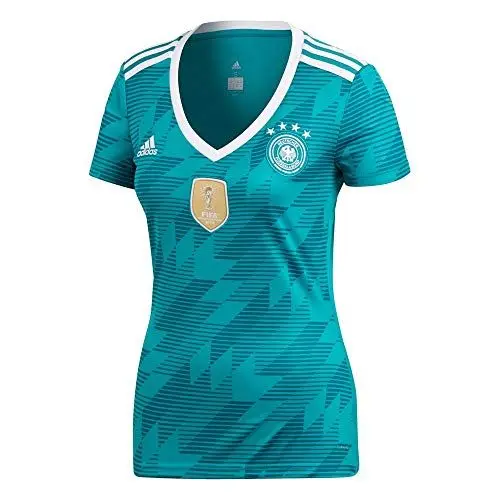 Produktbild: adidas Damen DFB Replica Auswärtstrikot, Eqtgrün/White/Real Teal, S