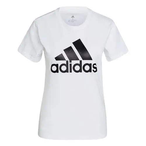 Produktbild: adidas Damen Essentials Logo Langarm T-Shirt, White/Black, XS