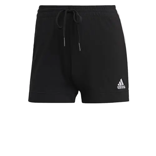 Produktbild: adidas Womens Essentials Slim 3-Stripes Shorts, Black/White, S