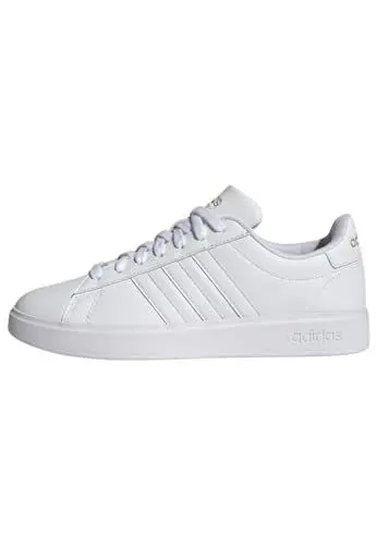 Produktbild: adidas Damen Grand Cloudfoam Lifestyle Court Comfort Shoes Schuhe, Cloud White/Cloud White/Gold Metallic, 40 2/3 EU