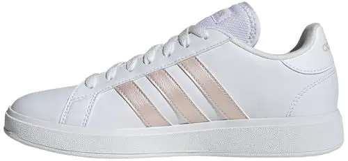 Produktbild: adidas Damen Grand TD Lifestyle Court Casual Shoes Schuhe, Cloud White/Sandy pink met/Cloud White, 40 2/3 EU