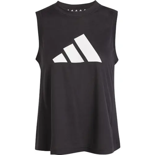 Produktbild: adidas Damen Train Essentials Big Performance Logo Training Tank Top Tanktop, Black/White, XS