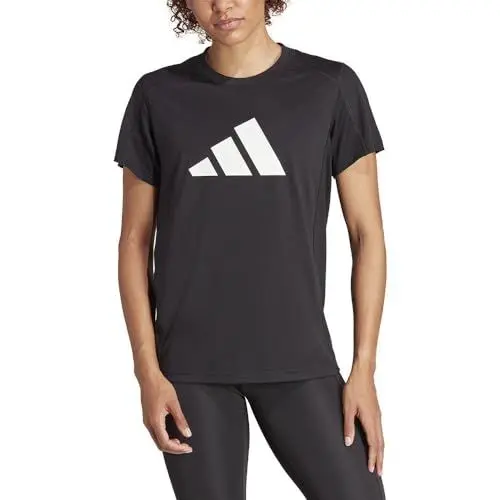 Produktbild: adidas Damen Train Essentials Big Performance Logo Training Tee T-Shirt, Black/White, S