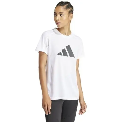 Produktbild: adidas Damen Train Essentials Big Performance Logo Training Tee T-Shirt, White/Black, S