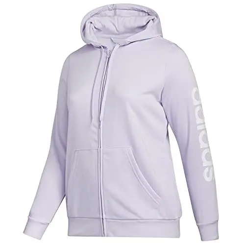 Produktbild: adidas Damen W E INC FZ HD Sweatshirt, Matpur/Blanco, 1x