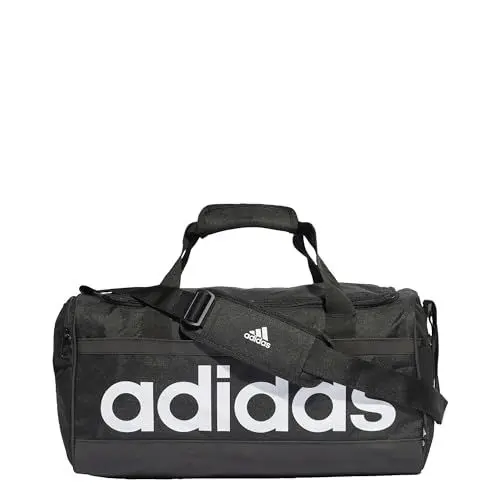 Produktbild: adidas Unisex Essentials Linear Duffel Bag, Black/White, M