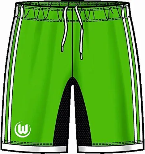 Produktbild: adidas Erwachsene Shorts VFL Wolfsburg, Mehrfarbig (Intensgrn/black), M, G69214