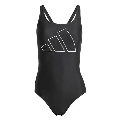 Produktbild: adidas Female Big Bars X Back Badeanzug 34, Schwarz/Weiß, schwarz/weiß, 60