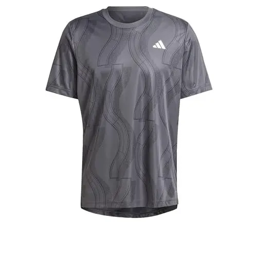 Produktbild: adidas Herren Club Tennis Graphic Tee T-Shirt, Carbon/Black, S