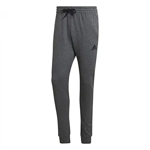 Produktbild: adidas Herren Essentials Fleece Regular Tapered Pants, dark grey heather/black, L