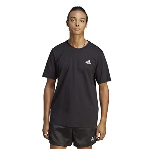 Produktbild: adidas Herren Essentials Single Jersey Embroidered Small Logo Tee, Black, M