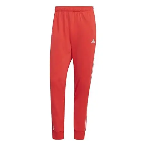 Produktbild: adidas Herren Essentials Warm-Up Tapered 3-Stripes Track Pants, Bright red, L