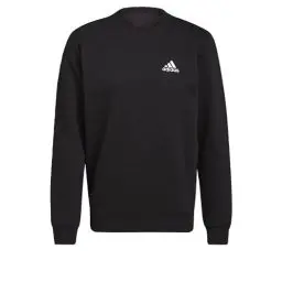 Produktbild: adidas Herren Feelcozy Essentials Fleece Sweatshirt , Black / White, S