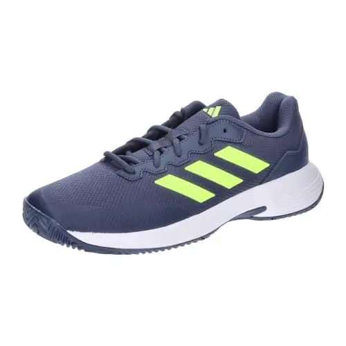 Produktbild: adidas Herren Gamecourt 2.0 Tennis Shoes Tennisschuhe, Shadow Navy/Lucid Lemon/core White, 46 EU