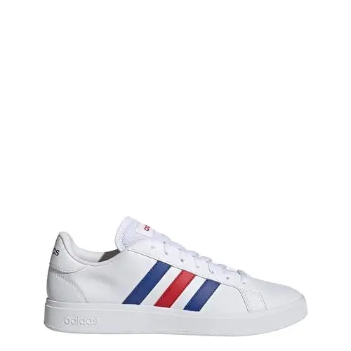 Produktbild: adidas Herren Grand Court Base 2.0 Shoes Schuhe, Cloud White/Royal Blue/Vivid Red, 44 2/3 EU