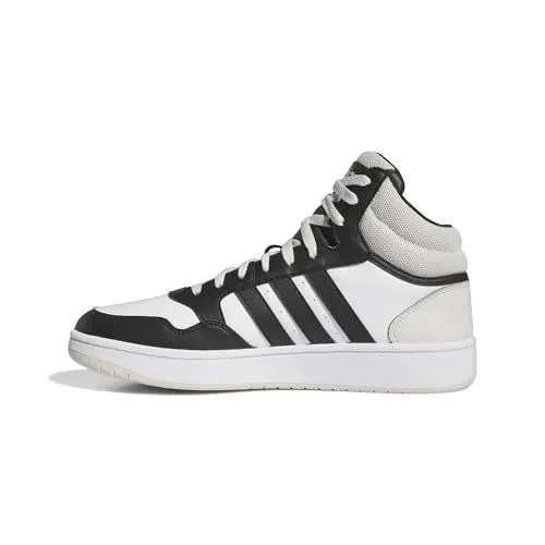 Produktbild: adidas Herren Hoops 3.0 Mid Lifestyle Basketball Classic Vintage Shoes Schuhe, Cloud White/core Black/Orbit Grey, 36 EU